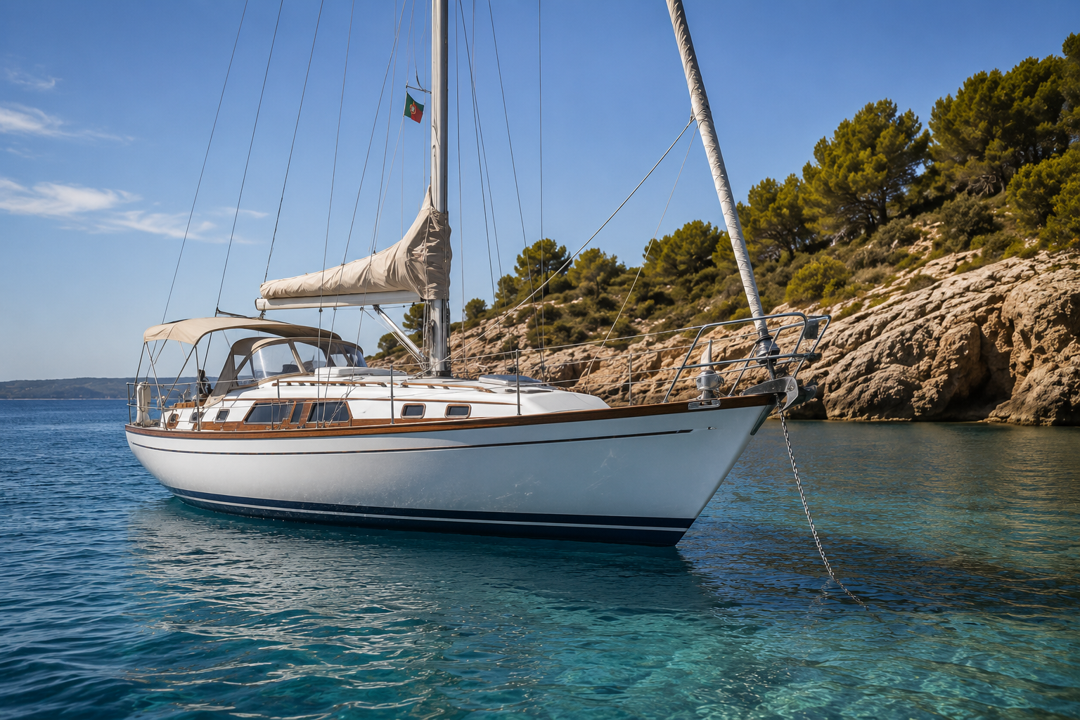 Boat at anchor